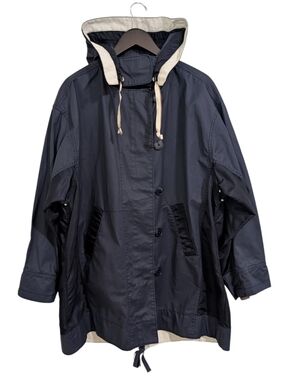 J.Crew Women's Navy Blue Hooded Survey Parka Jacket - NWT - XXL